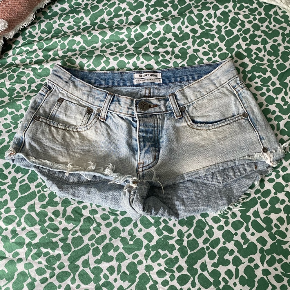 One Teaspoon Bonita Low Waist Denim Shorts